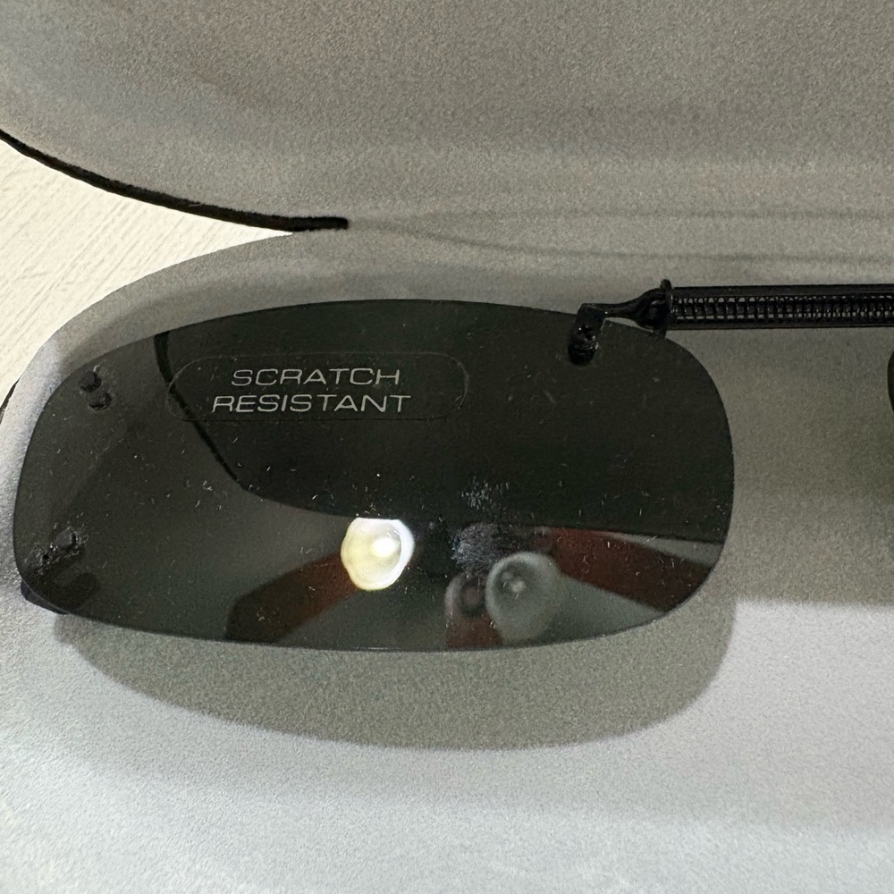 Polar Optics Clip-On Sunglass Lenses - Dark Green NEW - Picture 3 of 6
